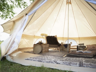 Glamping - Zelten mit Hotelkomfort