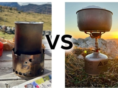 Kochset mit Spiritusbrenner vs. Gaskocher
